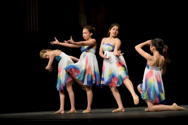 Ms. Jessica’s “Breathe Me” lyrical quartet strikes their opening tableau with a graceful intensity.